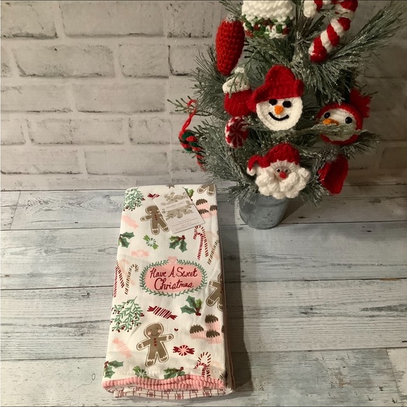 SHABBY CHIC 3pk Christmas Sweets Kitchen Towels - Picture 2 of 4